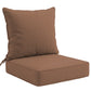 Outdoor Deep Seat Patio Seat Cushion Set, 25x25x5 inch, 2 - Piece Back Chair Cushion - Eagle Peak