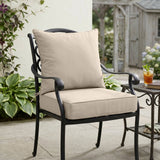 Outdoor Deep Seat Patio Seat Cushion Set, 25x25x5 inch, 2 - Piece Back Chair Cushion - Eagle Peak