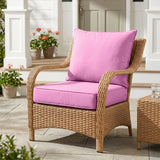 Outdoor Deep Seat Patio Seat Cushion Set, 25x25x5 inch, 2 - Piece Back Chair Cushion - Eagle Peak