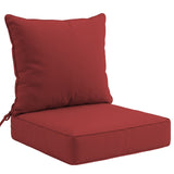 Outdoor Deep Seat Patio Seat Cushion Set, 25x25x5 inch, 2 - Piece Back Chair Cushion - Eagle Peak