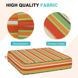 Outdoor Deep Seat Patio Seat Cushion Set, 25x25x5 inch, 2 - Piece Back Chair Cushion - Eagle Peak Custom Canopy Tent