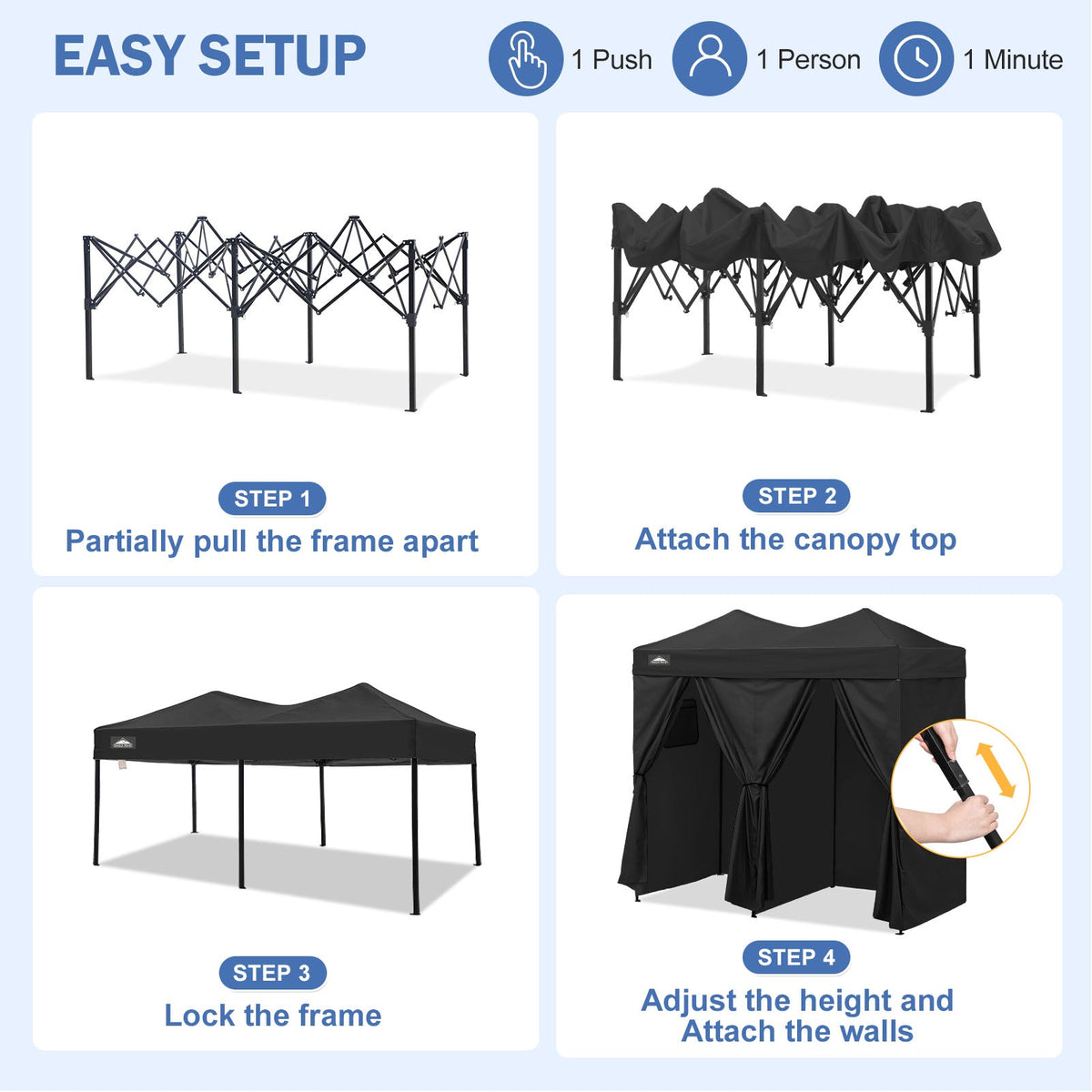 Outdoor Pop Up Changing Room 8x4 ft - Eagle Peak®