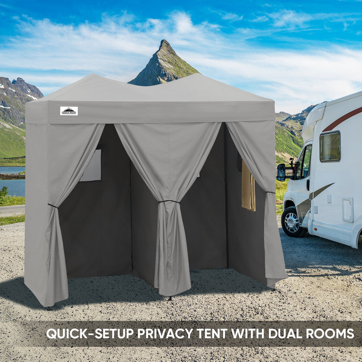 Outdoor Pop Up Changing Room 8x4 ft - Eagle Peak Custom Canopy Tent