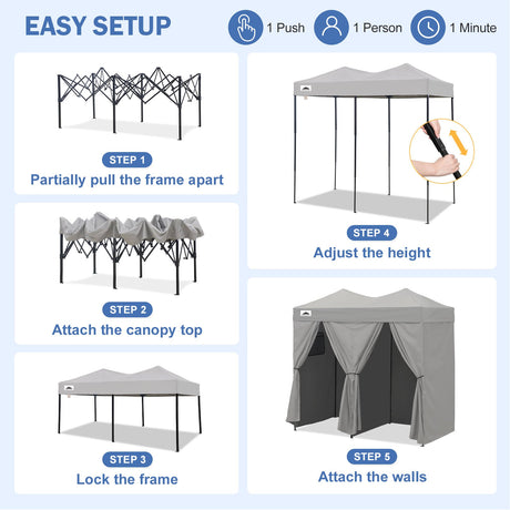 Outdoor Pop Up Changing Room 8x4 ft - Eagle Peak®