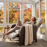 Outdoor Wicker Recliner Chair with Footrest - Eagle Peak®