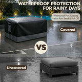 Patio Furniture Cover, 2 Ottomans 37''W×29.5''D×16.5''H - Eagle Peak®