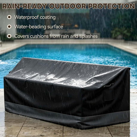 Patio Furniture Cover, 3 Seat Couch 87.5''W×28''D×30''H - Eagle Peak®