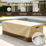 Patio Furniture Cover, Large Coffee Table 48''W×24.5''D×15.5''H - Eagle Peak®