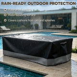 Patio Furniture Cover, Large Coffee Table 48''W×24.5''D×15.5''H - Eagle Peak®