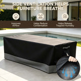 Patio Furniture Cover, Large Coffee Table 48''W×24.5''D×15.5''H - Eagle Peak®
