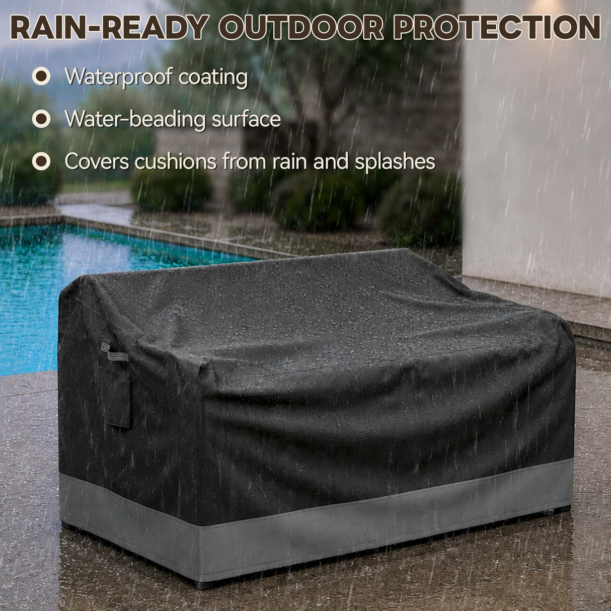 Patio Furniture Cover, Medium Loveseat 54.5''W×30.5''D×30.5''H - Eagle Peak®
