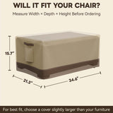 Patio Furniture Cover, Small Coffee Table 34.5''W×21''D×15.5''H - Eagle Peak®