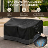 Patio Furniture Cover, Small Loveseat 35.5''W×29.5''D×29.5''H - Eagle Peak®