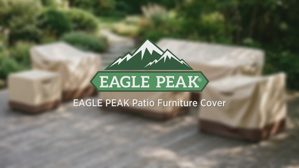 Patio Furniture Cover, Small Coffee Table 34.5''W×21''D×15.5''H