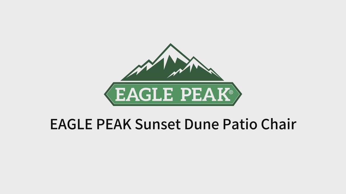 Sunset Dune Outdoor Patio Furniture Chair, 2 Chairs
