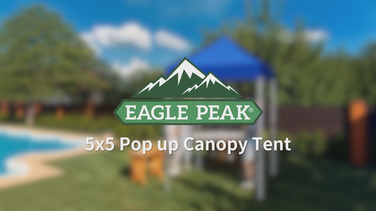 5x5 Pop Up Canopy Tent Instant Outdoor Canopy
