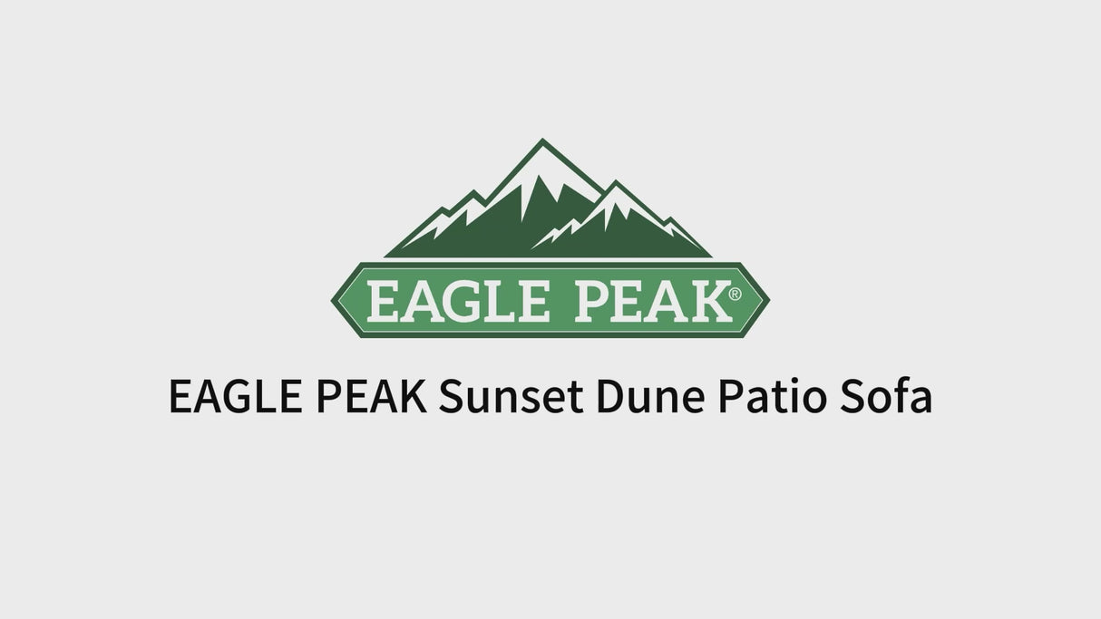 Sunset Dune Outdoor Patio Furniture, Couch 3 Seat Sofa