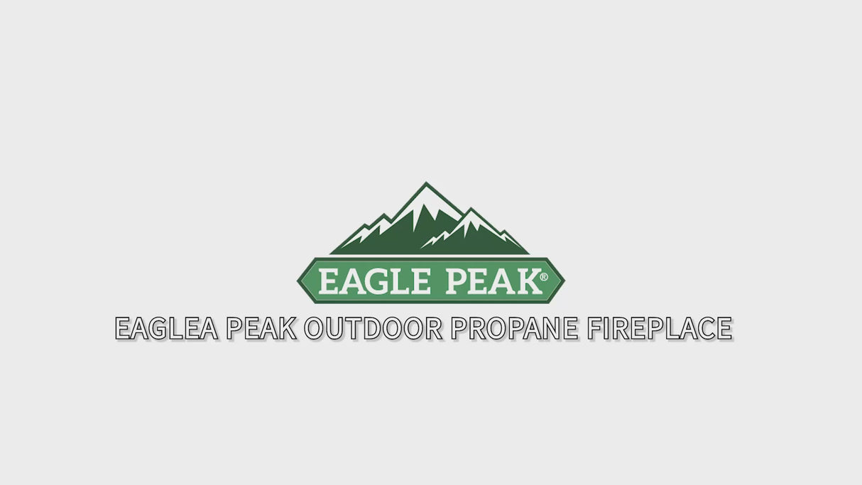 Outdoor Propane Fireplace 50,000 BTU Gas Fireplace with Locking Mesh Doors