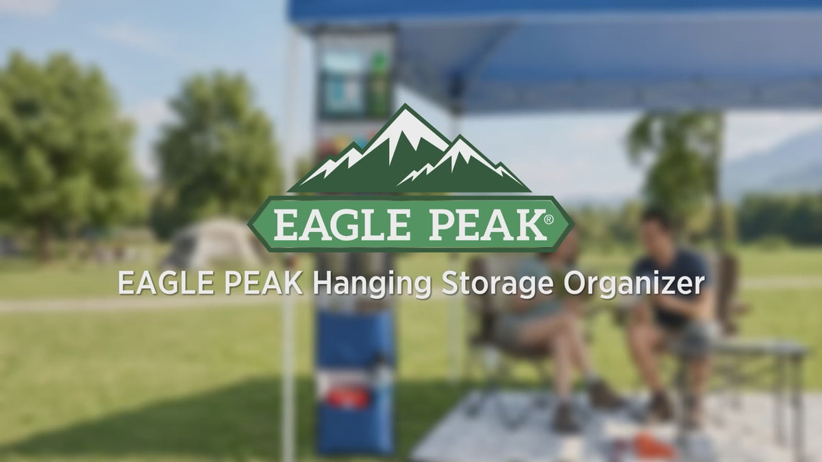 Hanging Storage Organizer for Canopy or Camping, Black