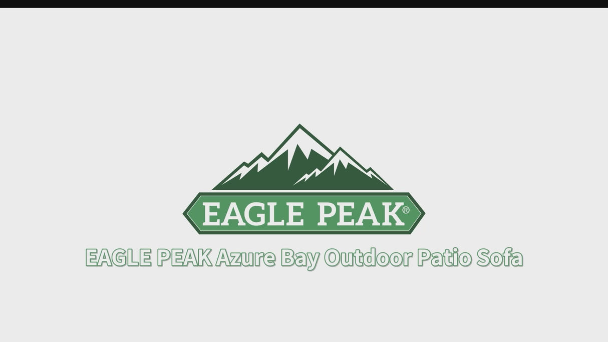 Azure Bay 3 Seat Outdoor Wicker Patio Sofa