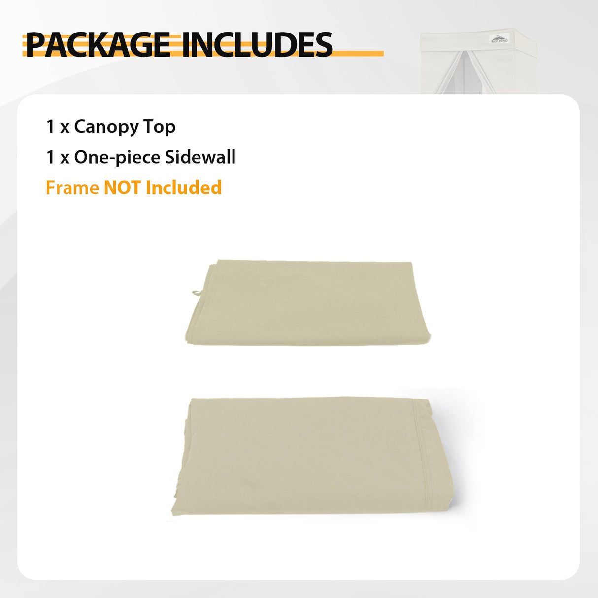 Replacement Canopy Cover with Air Vent for 10x10 Pop Up Canopy Tent, Top ONLY - Eagle Peak Custom Canopy Tent