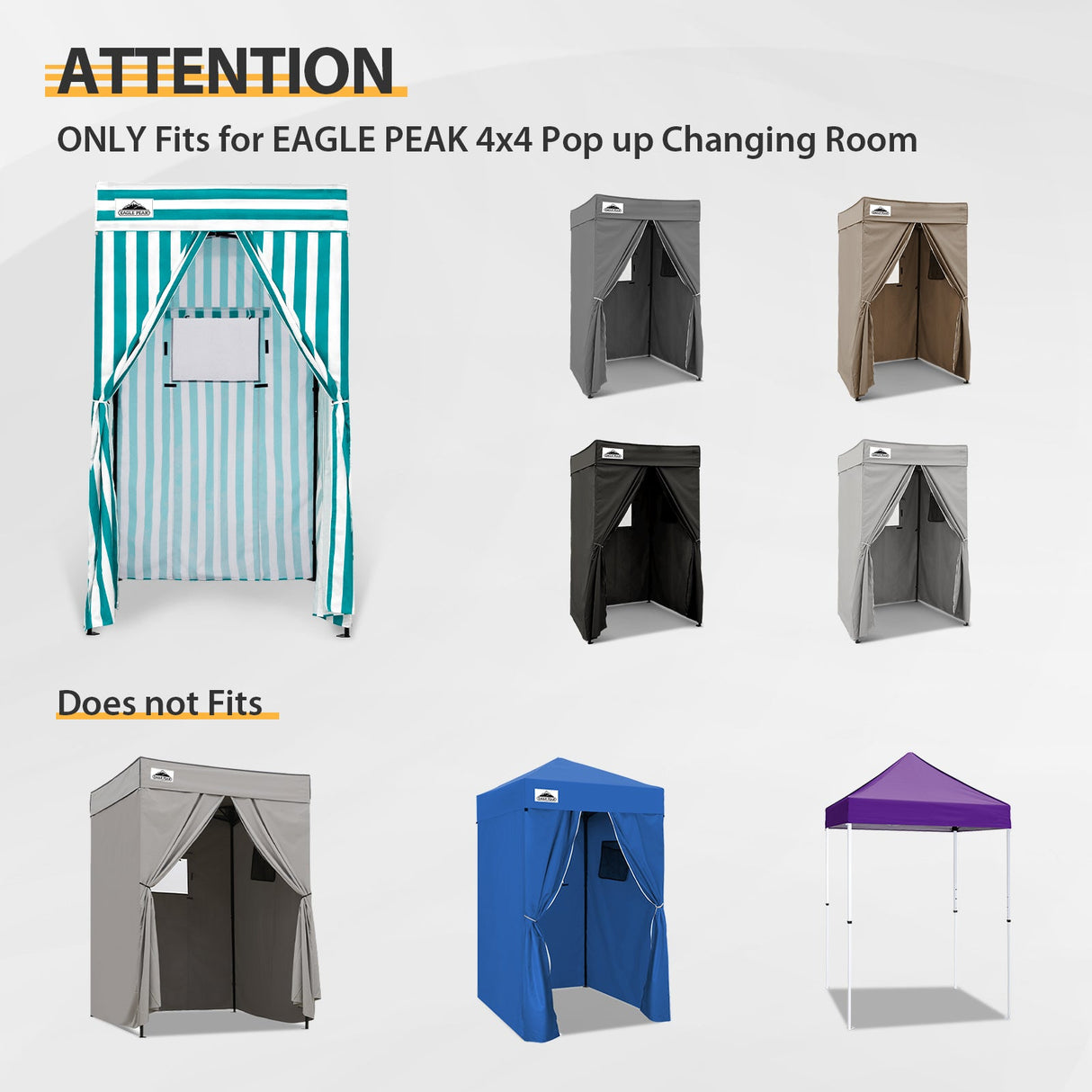 Replacement Canopy Cover with Air Vent for 10x10 Pop Up Canopy Tent, Top ONLY - Eagle Peak Custom Canopy Tent