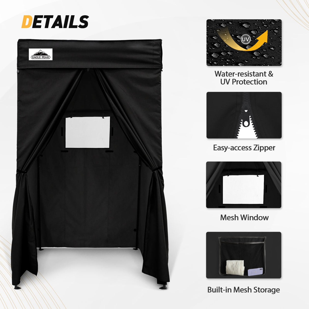 Replacement Canopy Cover with Air Vent for 10x10 Pop Up Canopy Tent, Top ONLY - Eagle Peak Custom Canopy Tent