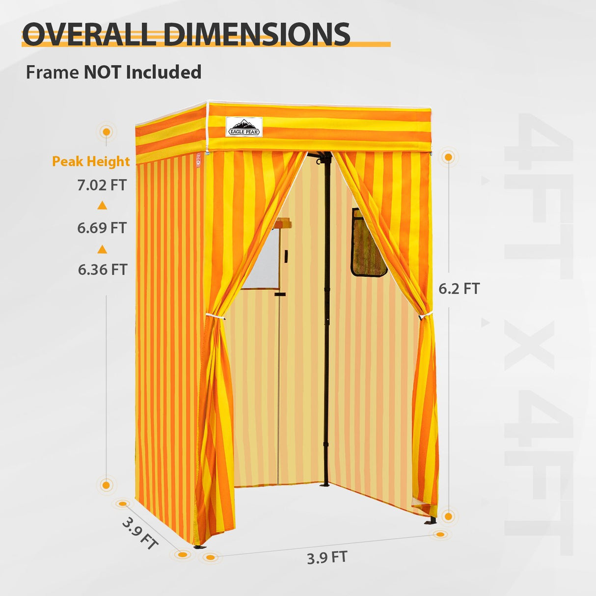 Replacement Canopy Cover with Air Vent for 10x10 Pop Up Canopy Tent, Top ONLY - Eagle Peak Custom Canopy Tent