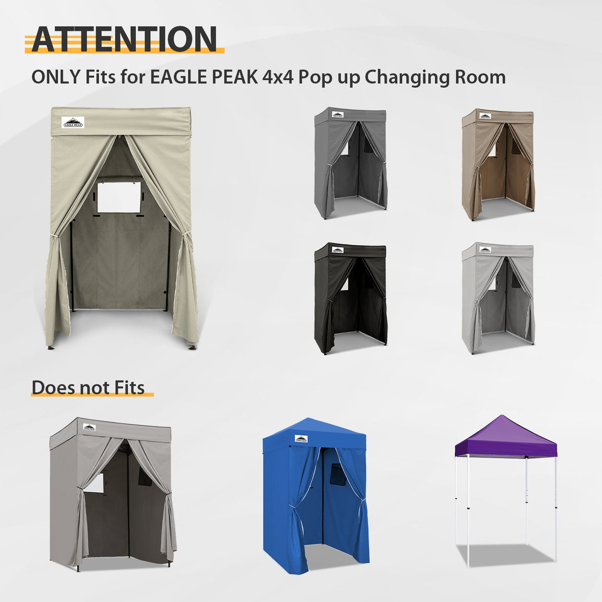 Replacement Canopy Cover with Air Vent for 10x10 Pop Up Canopy Tent, Top ONLY - Eagle Peak Custom Canopy Tent