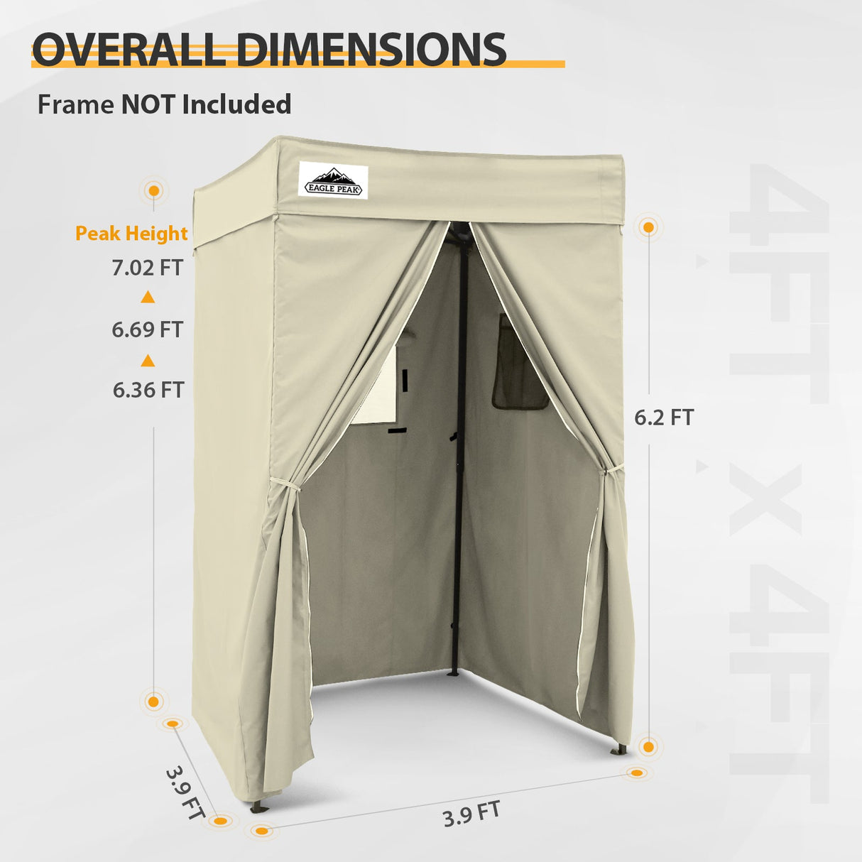 Replacement Canopy Cover with Air Vent for 10x10 Pop Up Canopy Tent, Top ONLY - Eagle Peak Custom Canopy Tent