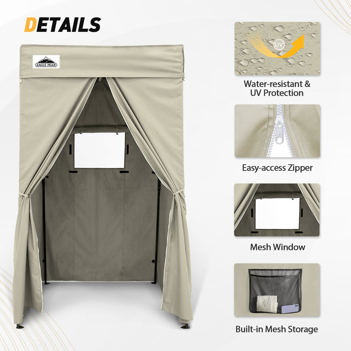 Replacement Canopy Cover with Air Vent for 10x10 Pop Up Canopy Tent, Top ONLY - Eagle Peak Custom Canopy Tent