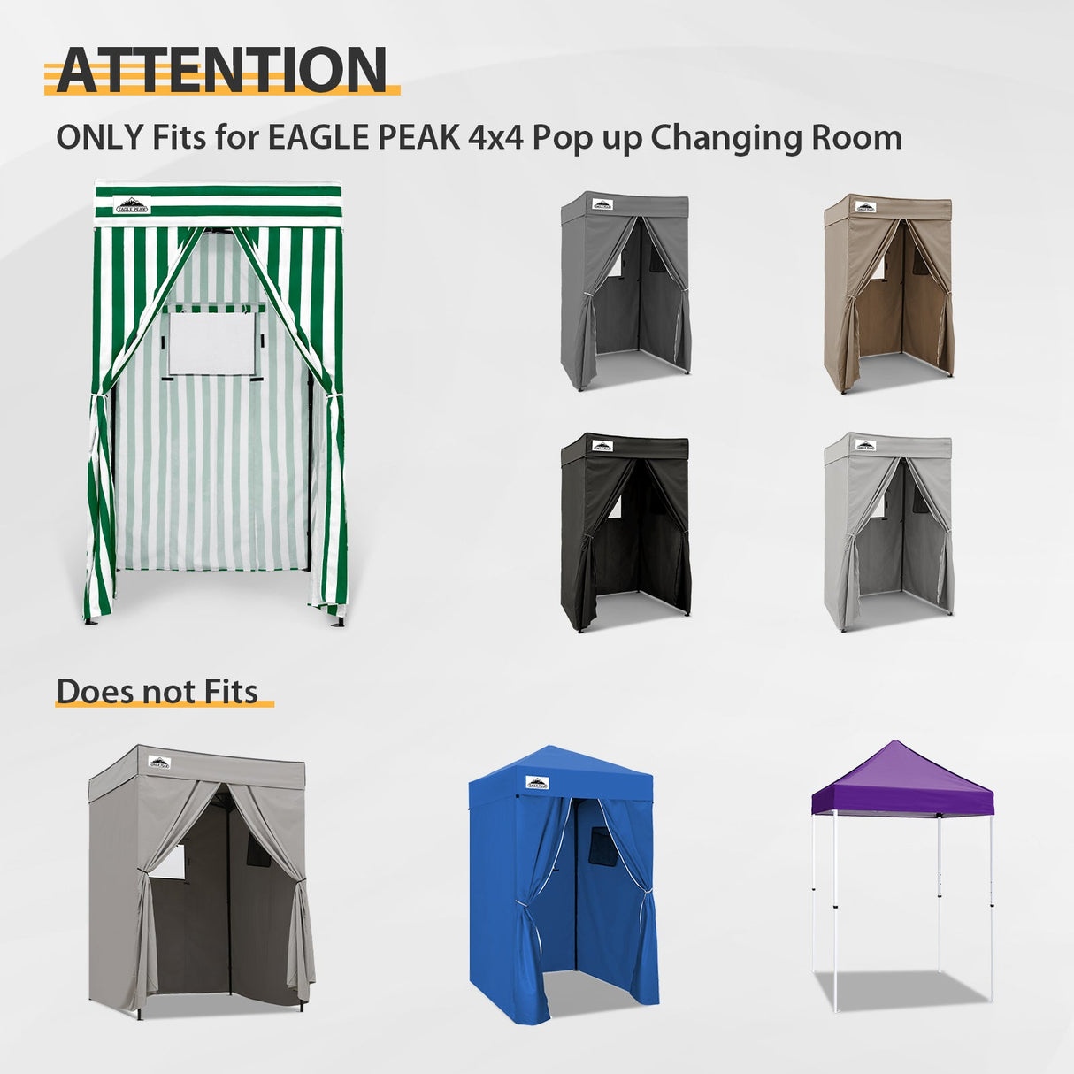 Replacement Canopy Cover with Air Vent for 10x10 Pop Up Canopy Tent, Top ONLY - Eagle Peak Custom Canopy Tent