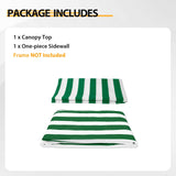 Replacement Canopy Cover with Air Vent for 10x10 Pop Up Canopy Tent, Top ONLY - Eagle Peak Custom Canopy Tent