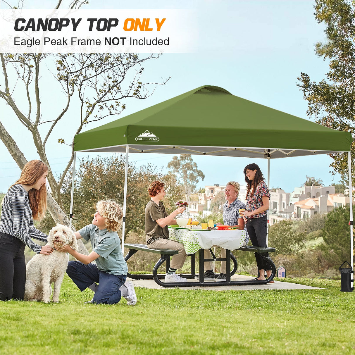 Replacement Canopy Cover with Air Vent for 10x10 Pop Up Canopy Tent, Top Only - Eagle Peak Custom Canopy Tent