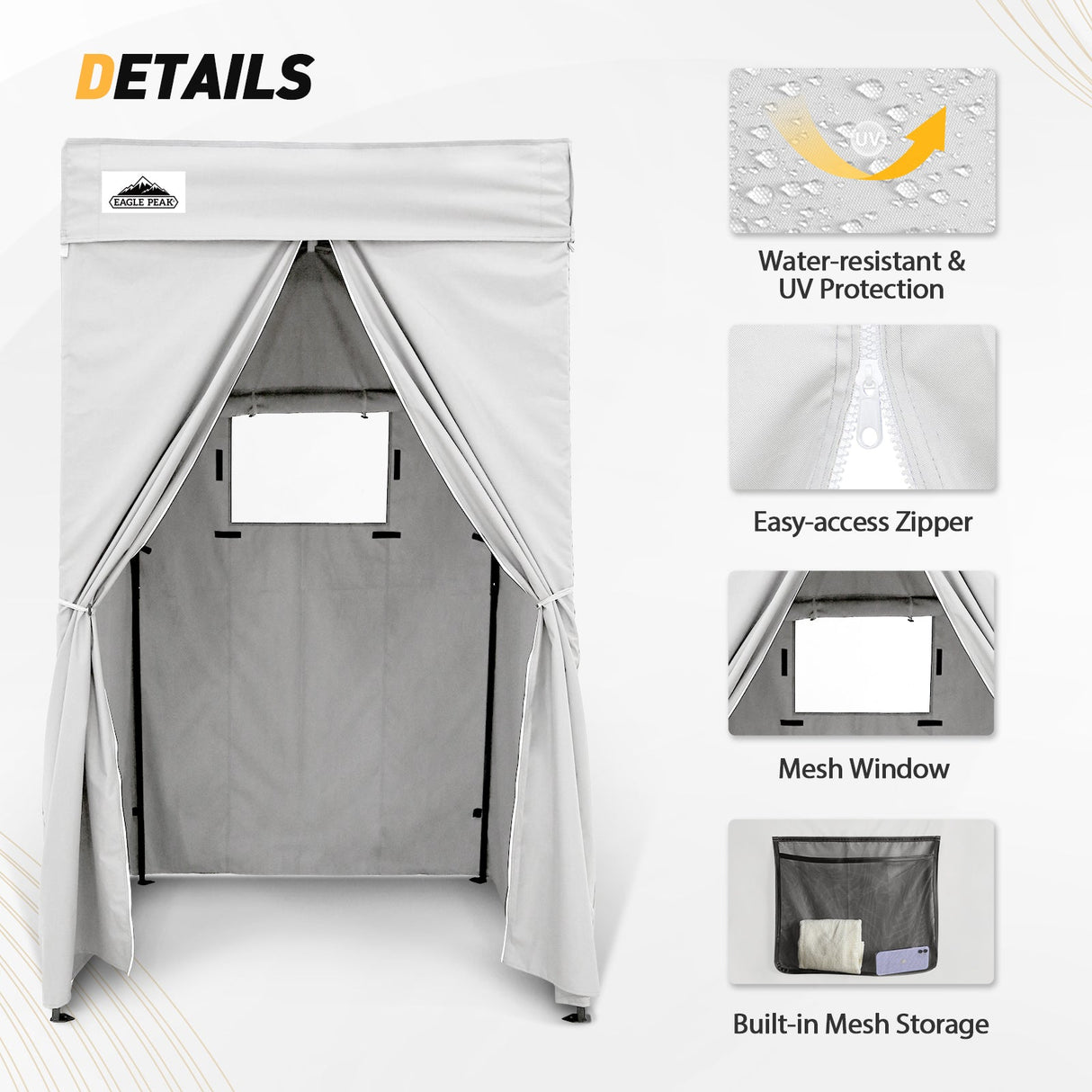 Replacement Canopy Cover with Air Vent for 10x10 Pop Up Canopy Tent, Top ONLY - Eagle Peak Custom Canopy Tent
