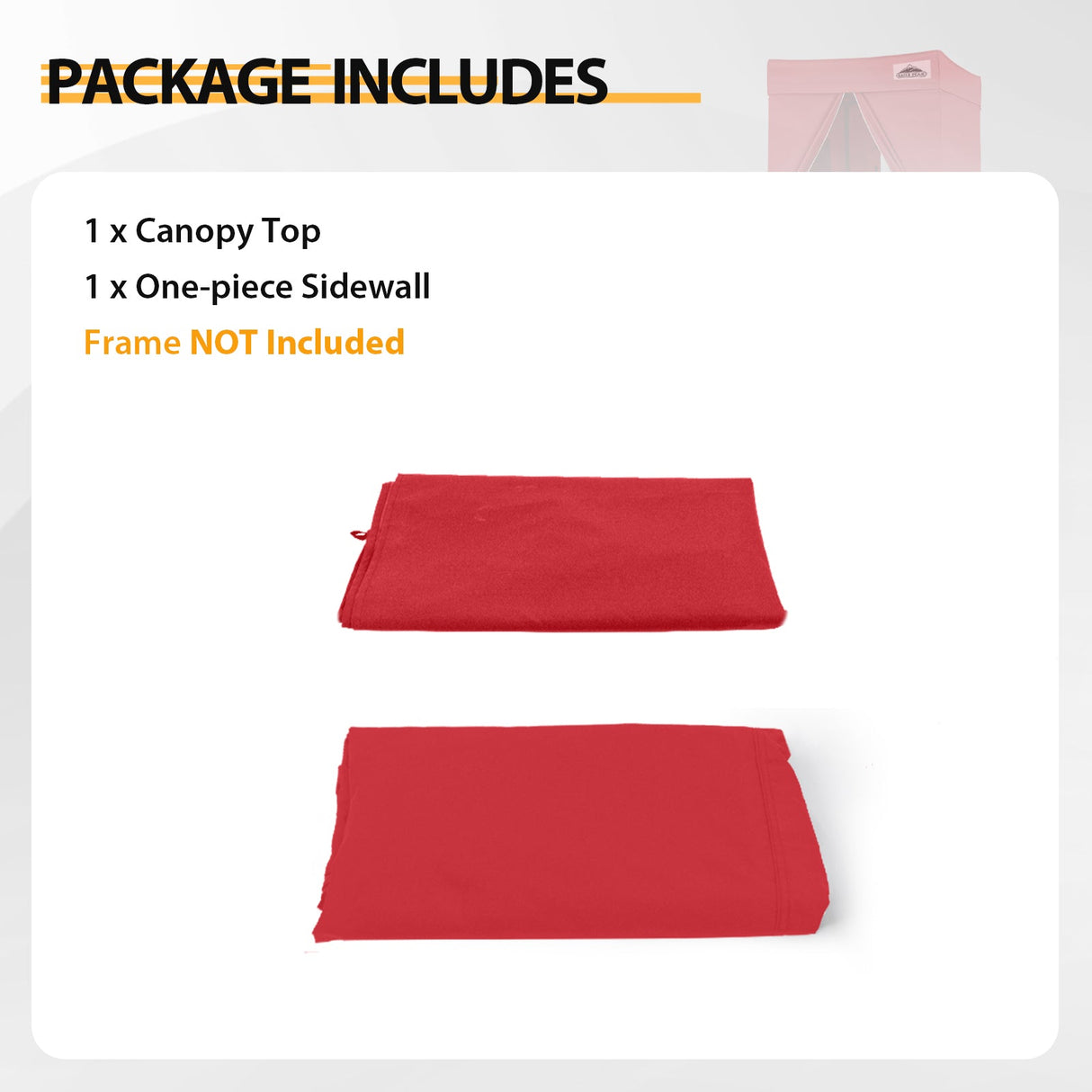 Replacement Canopy Cover with Air Vent for 10x10 Pop Up Canopy Tent, Top ONLY - Eagle Peak Custom Canopy Tent