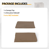 Replacement Canopy Cover with Air Vent for 10x10 Pop Up Canopy Tent, Top ONLY - Eagle Peak Custom Canopy Tent