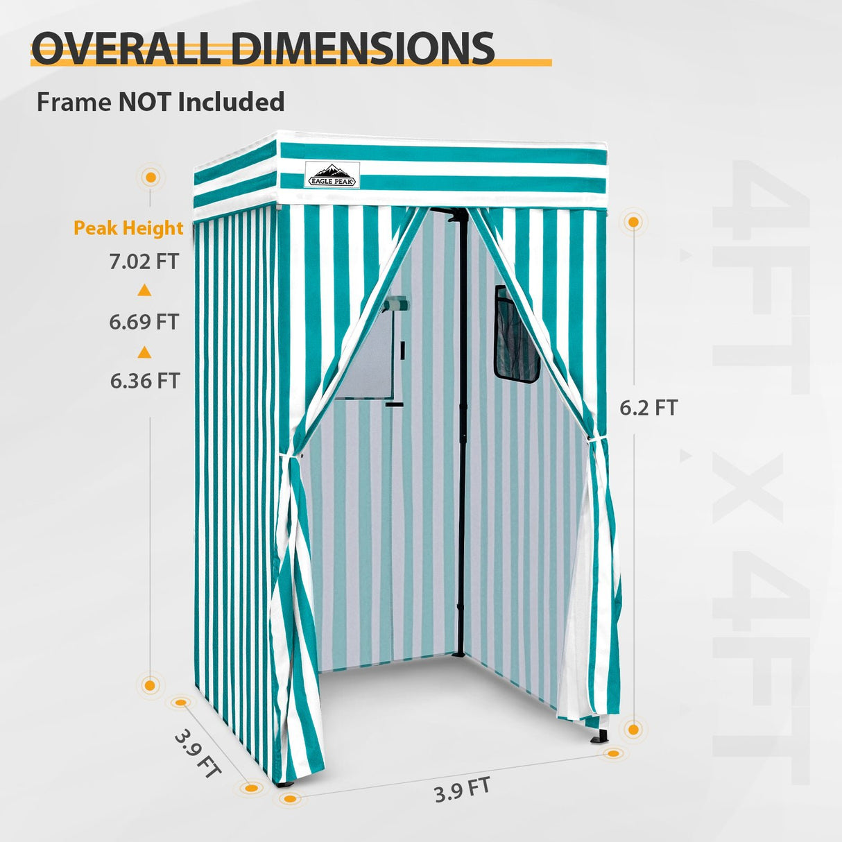 Replacement Canopy Cover with Air Vent for 10x10 Pop Up Canopy Tent, Top ONLY - Eagle Peak Custom Canopy Tent