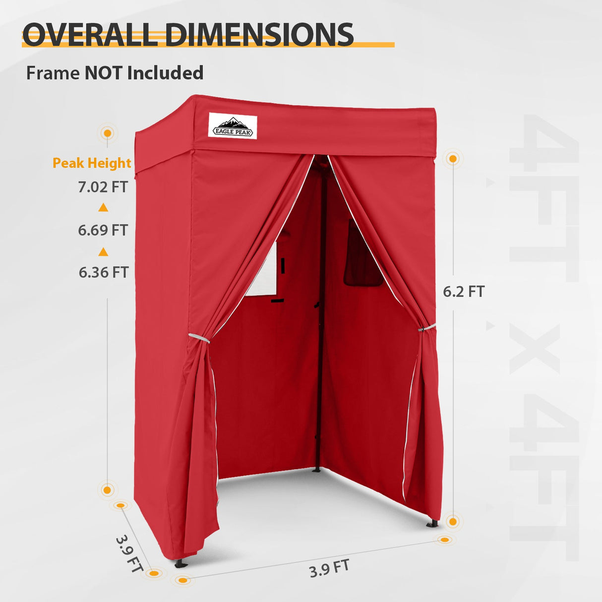 Replacement Canopy Cover with Air Vent for 10x10 Pop Up Canopy Tent, Top ONLY - Eagle Peak Custom Canopy Tent