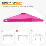 Replacement Canopy Cover with Air Vent for 10x10 Pop Up Canopy Tent, Top Only - Eagle Peak Custom Canopy Tent
