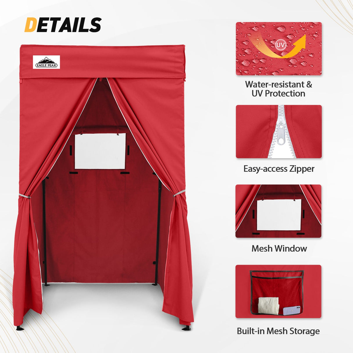 Replacement Canopy Cover with Air Vent for 10x10 Pop Up Canopy Tent, Top ONLY - Eagle Peak Custom Canopy Tent