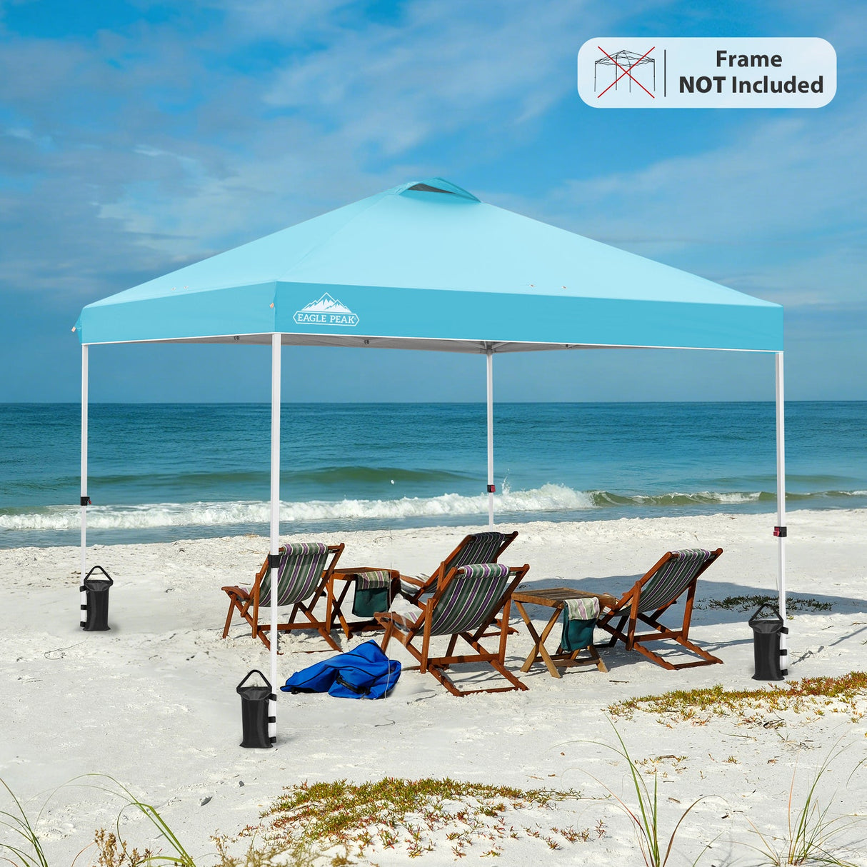 Replacement Canopy Cover with Air Vent for 10x10 Pop Up Canopy Tent, Top Only - Eagle Peak Custom Canopy Tent