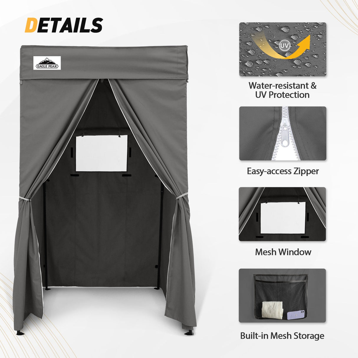 Replacement Canopy Cover with Air Vent for 10x10 Pop Up Canopy Tent, Top ONLY - Eagle Peak Custom Canopy Tent