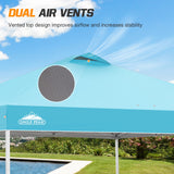 Replacement Canopy Cover with Air Vent for 10x10 Pop Up Canopy Tent, Top Only - Eagle Peak Custom Canopy Tent