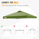 Replacement Canopy Cover with Air Vent for 10x10 Pop Up Canopy Tent, Top Only - Eagle Peak Custom Canopy Tent