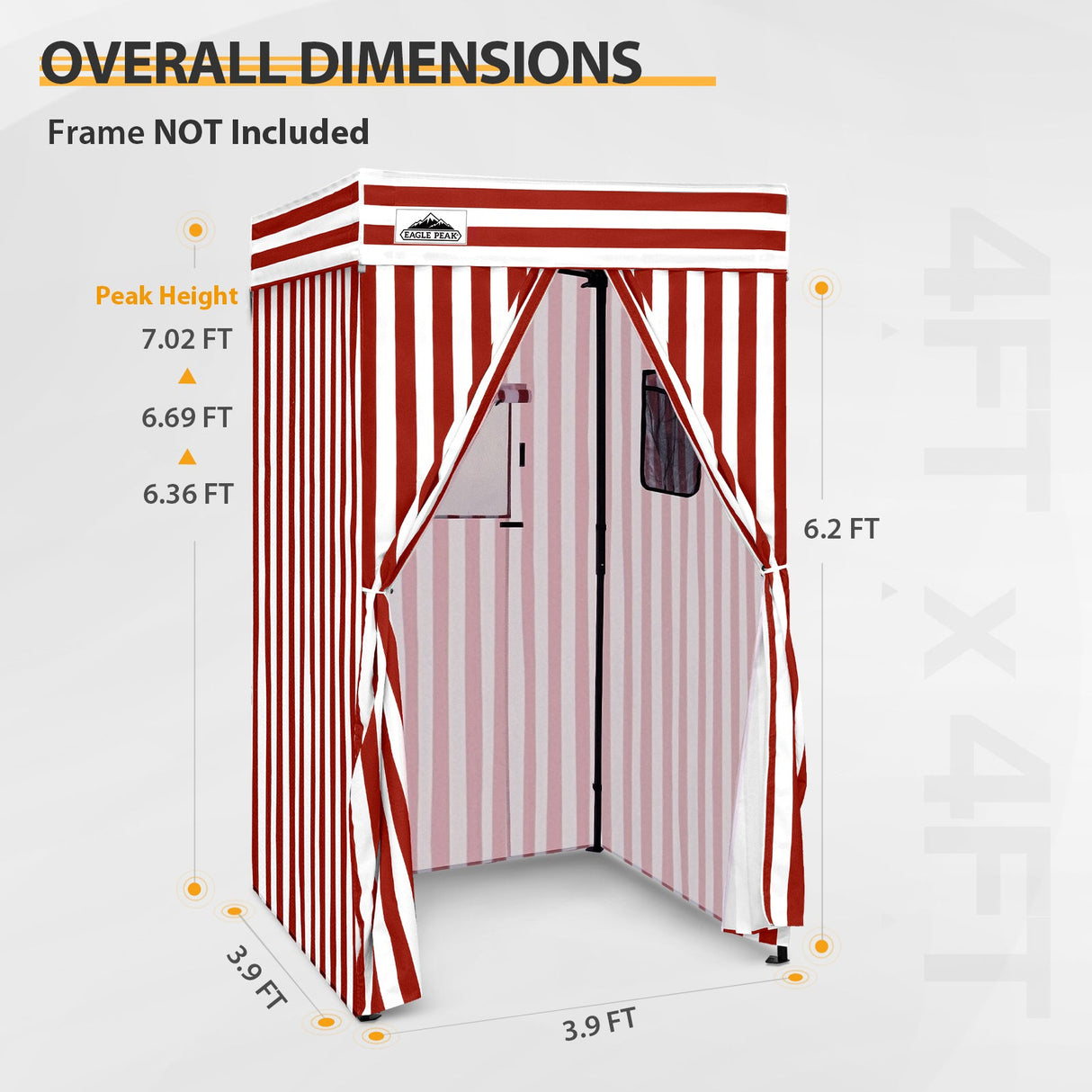 Replacement Canopy Cover with Air Vent for 10x10 Pop Up Canopy Tent, Top ONLY - Eagle Peak Custom Canopy Tent