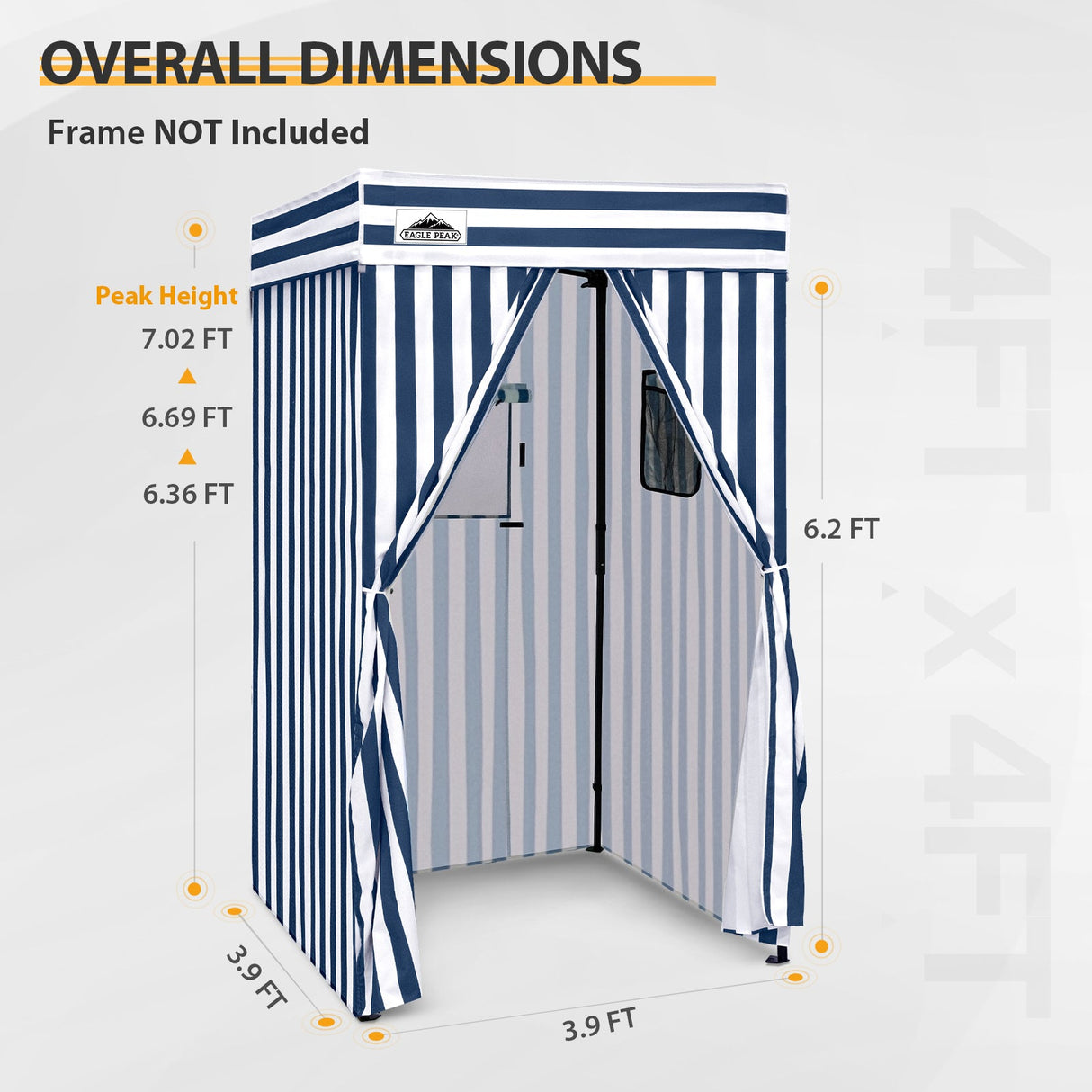 Replacement Canopy Cover with Air Vent for 10x10 Pop Up Canopy Tent, Top ONLY - Eagle Peak Custom Canopy Tent