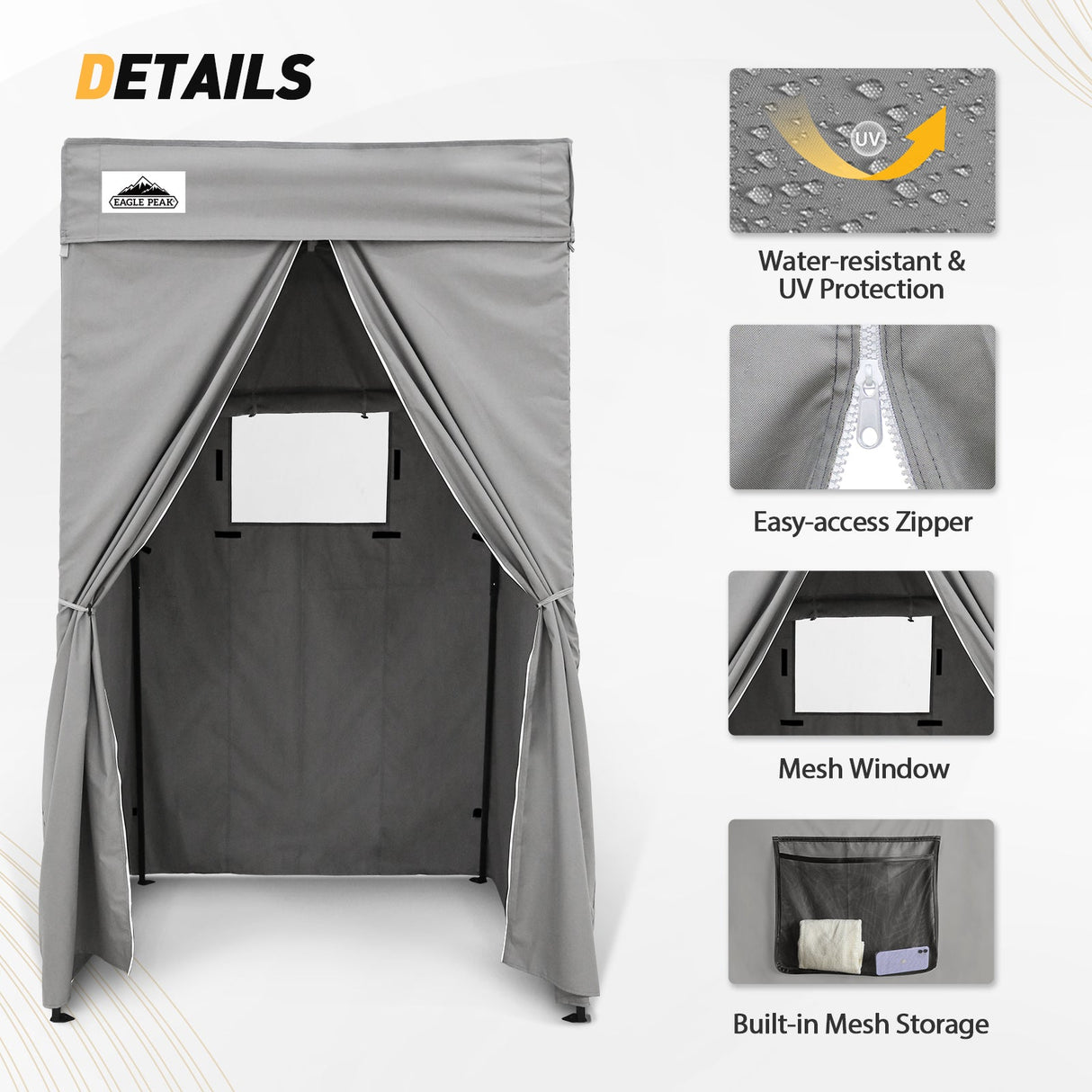 Replacement Canopy Cover with Air Vent for 10x10 Pop Up Canopy Tent, Top ONLY - Eagle Peak Custom Canopy Tent