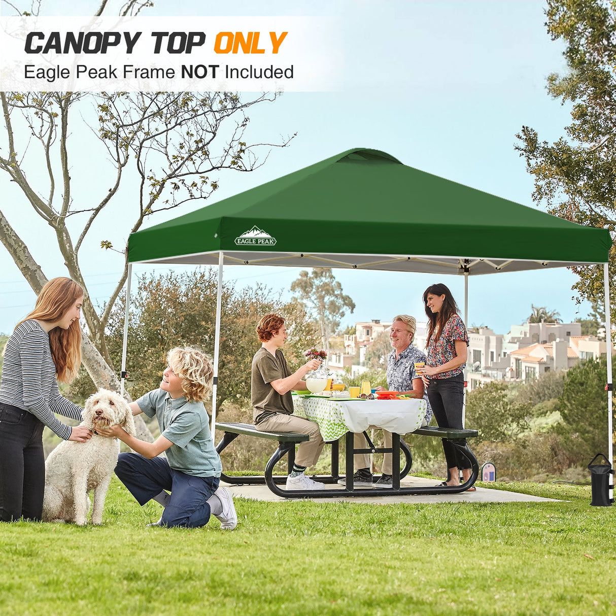 Replacement Canopy Cover with Air Vent for 10x10 Pop Up Canopy Tent, Top Only - Eagle Peak Custom Canopy Tent