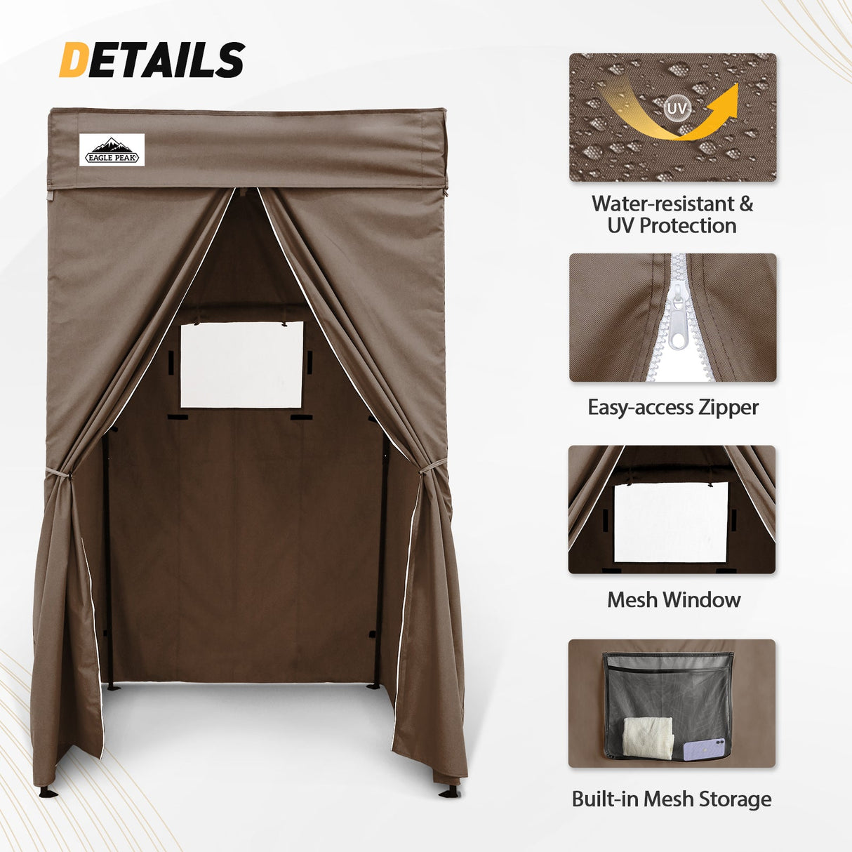 Replacement Canopy Cover with Air Vent for 10x10 Pop Up Canopy Tent, Top ONLY - Eagle Peak Custom Canopy Tent